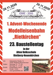 Vormerken "Baustelltage am 28. und 29. November 2026"